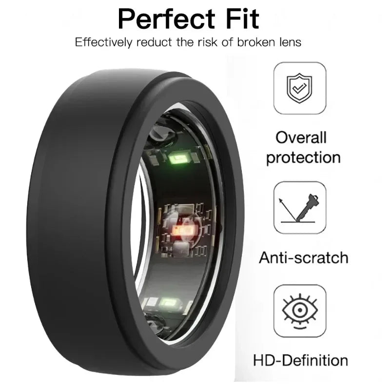 For Samsung Galaxy Ring Anti-Scratch Protective Soft Elastic Silicone Funda for Men Women Sleep Health Monitor Sports Smart Ring - covers4phones