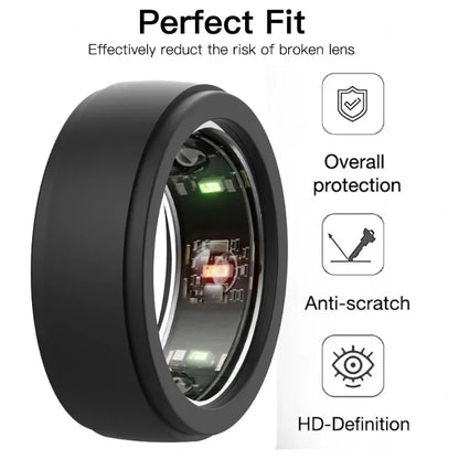 For Samsung Galaxy Ring Anti-Scratch Protective Soft Elastic Silicone Funda for Men Women Sleep Health Monitor Sports Smart Ring - covers4phones