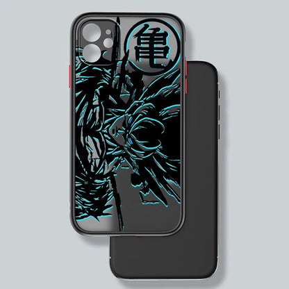 Luxury D-Dragon Ball Goku Frosted Translucent For Apple iPhone 15 14 13 12 11 XS XR X 8 7 SE Pro Max Plus Mini Funda Phone Case