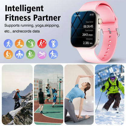 Smart Watch Bluetooth Call Message Display Fitness Monitoring Bracelet Christmas Gift Suitable for Android iPhone