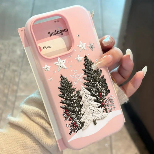 Funda For Samsung Galaxy A16 A56 5G A17 A55 Case Christmas Tree Phone Case For Galaxy S25 FE S24 S23 Ultra Plus S22 Back Cover