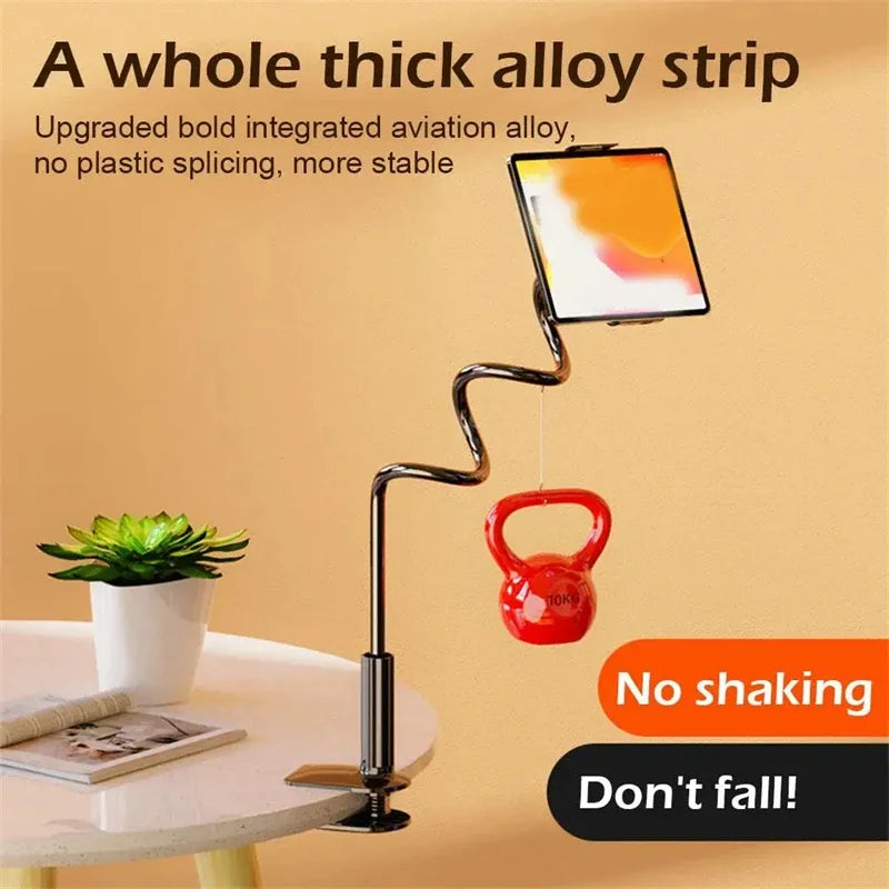 Flexible Gooseneck Tablet Stand for Desk Clip Rotating Clamp Adjustable Long Arm Lazy Mount for Ipad Bed Desk Phone Holder New