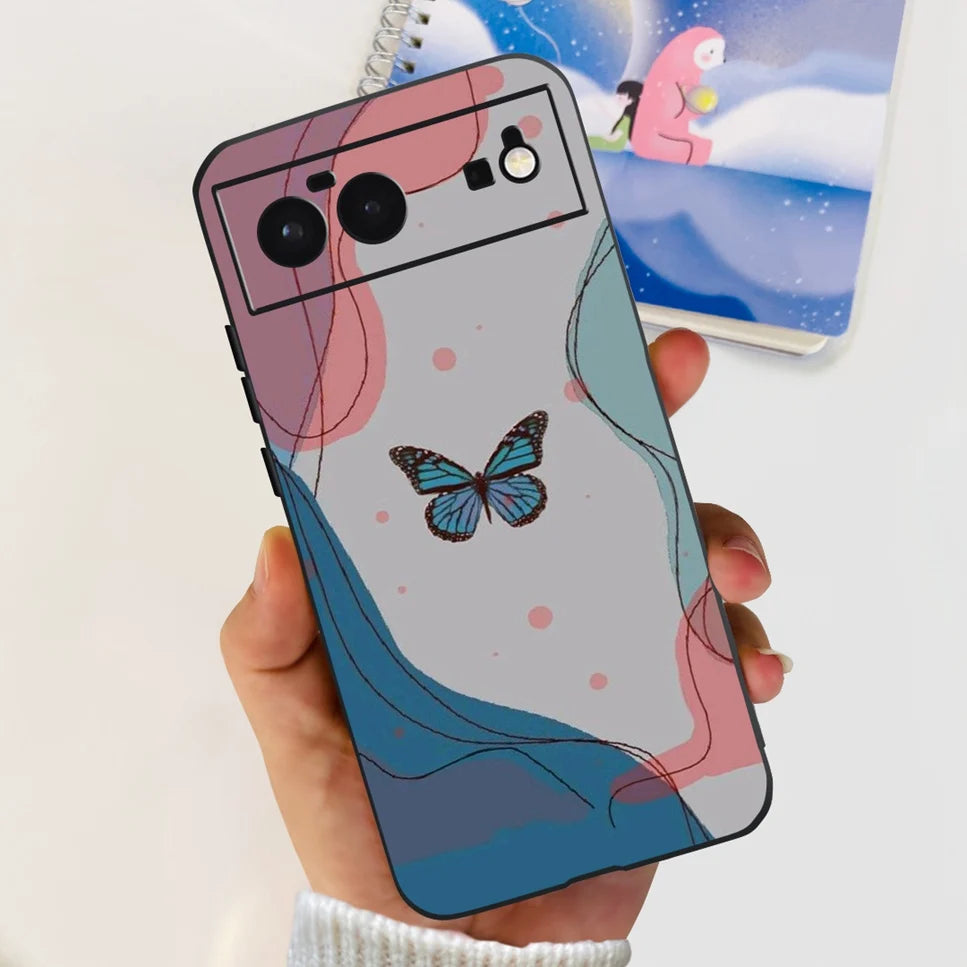 For Cover Google Pixel 6 Case Cute Cat Cartoon Bumper Back Shockproof Soft TPU Case For Google Pixel 6A 6PRO Pixel 6 Phone Cases