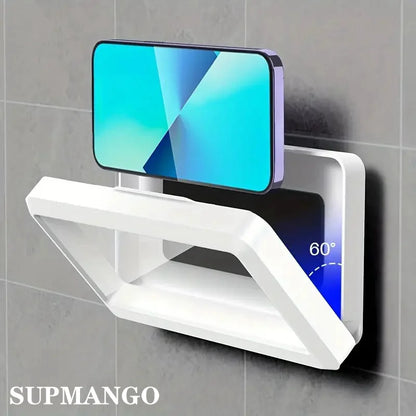 Waterproof Bathroom Wall-mounted Mobile Phone Box Protective Cover Touch Screen Mobile Phone Holder Kitchen Sealed Storage - covers4phones