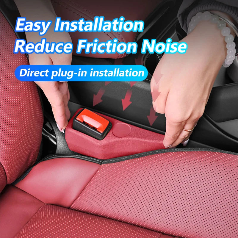 2Pcs Car Seat Gap Filler Odorless Seat Belt Buckle Protector Flexible Seat Side Gap Filling Strip Universal Auto Drop Blocker