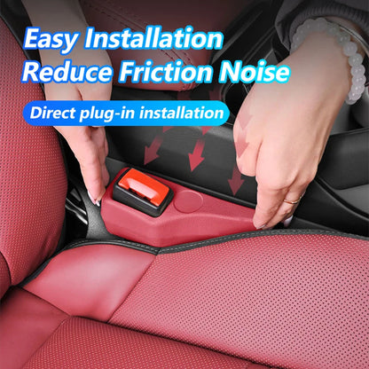 2Pcs Car Seat Gap Filler Odorless Seat Belt Buckle Protector Flexible Seat Side Gap Filling Strip Universal Auto Drop Blocker