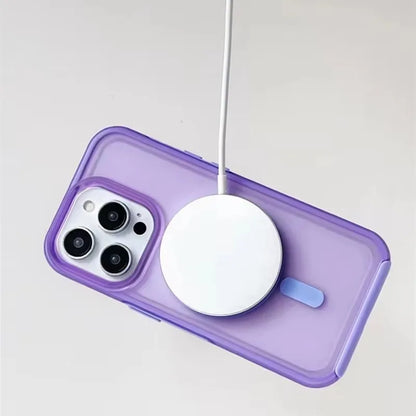Neon Candy Color Translucent Shockproof Phone Case For iPhone 16 12 13 14 15 Pro Max For Magsafe Wireless Charging Frosted Cover