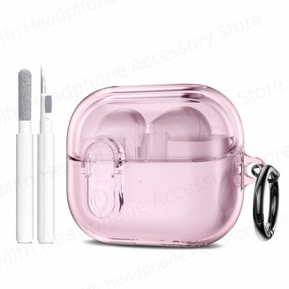 2025 Cover for Buds Pro 3 Funda Buzz3 Pro Galaxy Samsung 3D Transparent Shell Simple Secure Lock Case for Galaxy Buds 3 Pro Capa