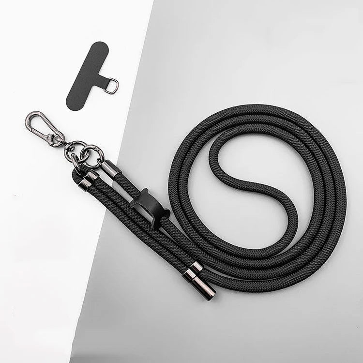 150CM Length Phone Lanyard Adjustable Detachable Neck Cord Outdoor Universal Crossbody Strap Card Clip for Mobile Phone Case