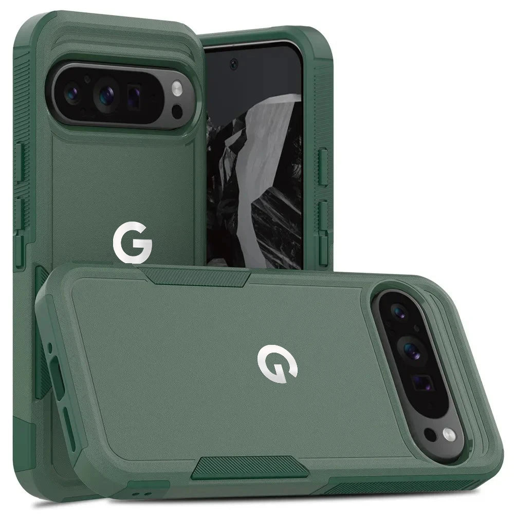 2IN1 Military Grade Anti-Drop OTT Armor Phone Case For Google Pixel 10 Pro XL 9 Pro 8 7 A Rugged Shockproof Protect Cover Funda