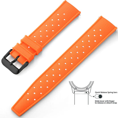 Tropical Silicone Watch Band Quick Release Watch Band 18mm 20mm 22mm Rubber Tropic Smart Watch Strap for Oris Seiko Citizen