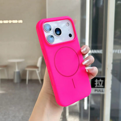 Official Orange Silicone Magnetic For Magsafe Phone Case For iPhone 17 Air 16 15 14 13 12 11 Pro Max Plus Wireless Charge Cover