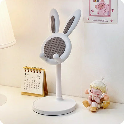 Cute Cartoon Bunny Phone Stand Desktop Cell Phone Stand For iPhone IPad Samsung Smartphone Adjustable Phone Holder Table Support