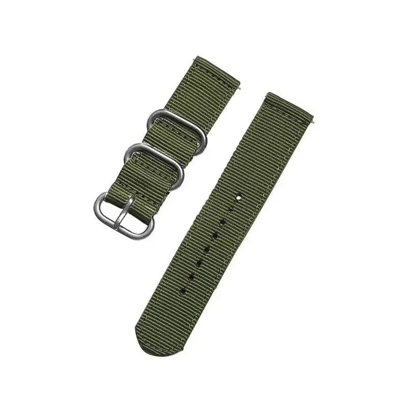 18mm 20mm 22mm 24mm Nylon strap For Samsung Galaxy watch 3 4 5 pro 6 7 46mm 42mm Active2 Amazfit Bip S3 frontier Sports band