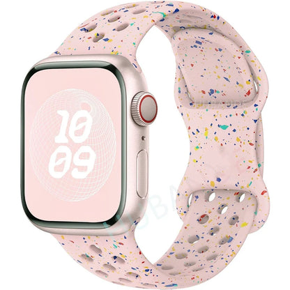 Strap For Apple Watch Band 46mm 44mm 49mm 45mm 40mm 41mm 38 42mm correa Breathable bracelet iwatch series 10 8 SE 7 6 5 9 Ultra