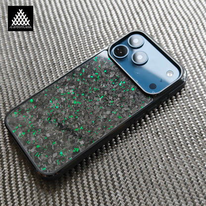 Magnetic Forged Glossy Carbon Fiber Case for New iPhone 17 /17 Air /17Pro /17 Pro Max Wireless Charging Back Cover with MagSafe
