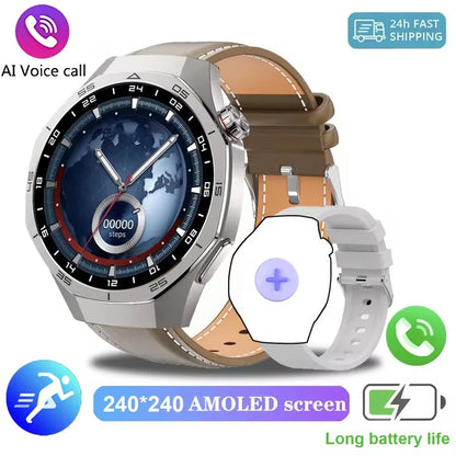 New GT5 Pro Upgrade SOS Smart Watch 2026 AMOLED Dynamic Lsland Heart Rate Sleep Monitoring Bluetooth Call Watch 5 Max Smartwatch