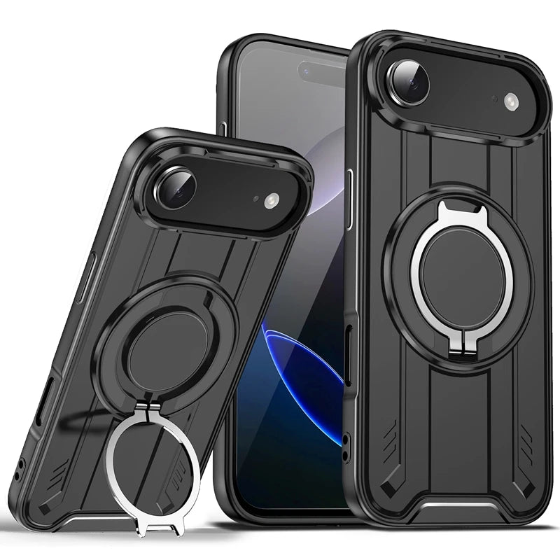 Magnetic Car Holder Ring Shockproof Armor Case For iphone 17 Pro Max 5G Camera Lens Protection Cover For iphone17 Air