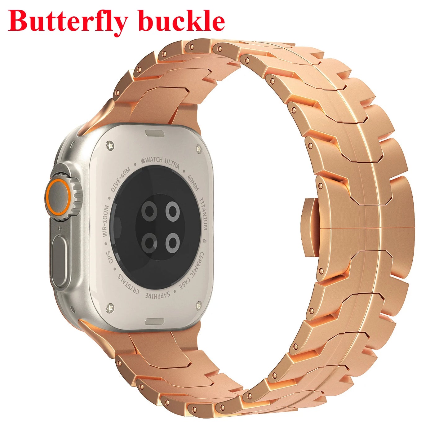 Stainless Steel Strap For Apple Watch Series 10 9 8 7 46mm 45mm SE 6 42mm 44mm Metal Bracelet Band For iWatch Ultra Ultra2 49mm