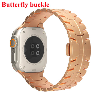 Stainless Steel Strap For Apple Watch Series 10 9 8 7 46mm 45mm SE 6 42mm 44mm Metal Bracelet Band For iWatch Ultra Ultra2 49mm