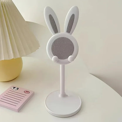 Cute Cartoon Bunny Phone Stand Desktop Cell Phone Stand For iPhone IPad Samsung Smartphone Adjustable Phone Holder Table Support