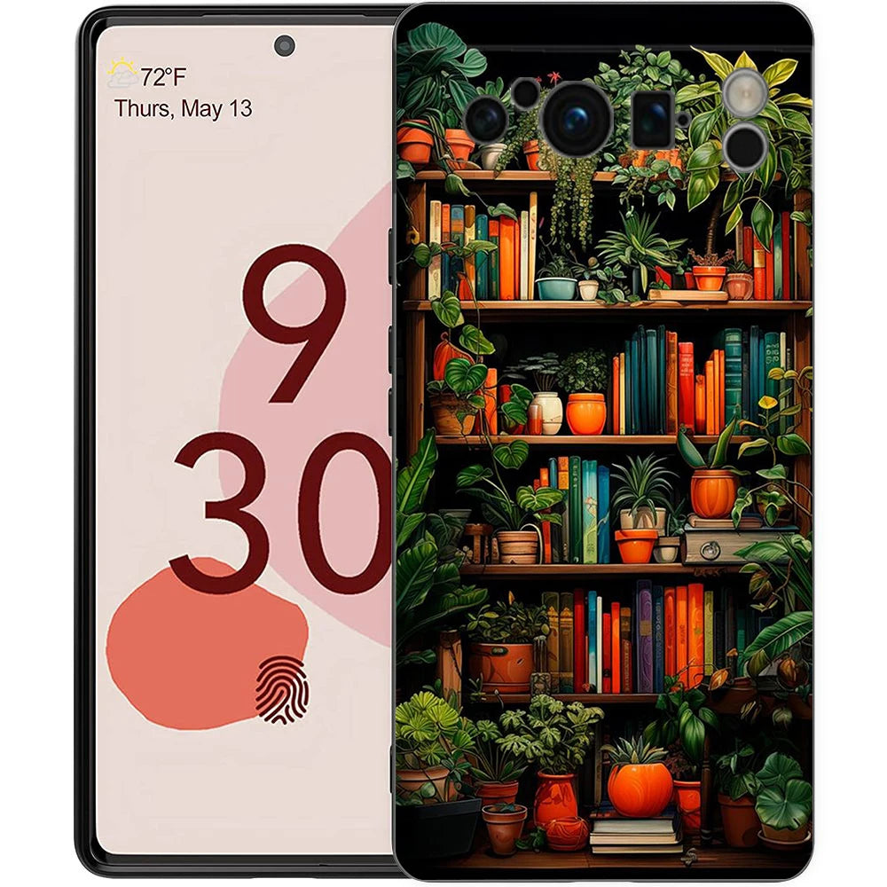 Read Books illustration Phone Case Cover for Google Pixel 9 8 7 6 7A 6A Pro Shockproof Silicone Soft 9 Pro XL Shell Capas Fundas
