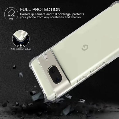 Ultra Thin Shockproof transparent Case For Google Pixel 6 7 8 Pro 6A 7A 8A Clear TPU Silicone Soft Cover Cases