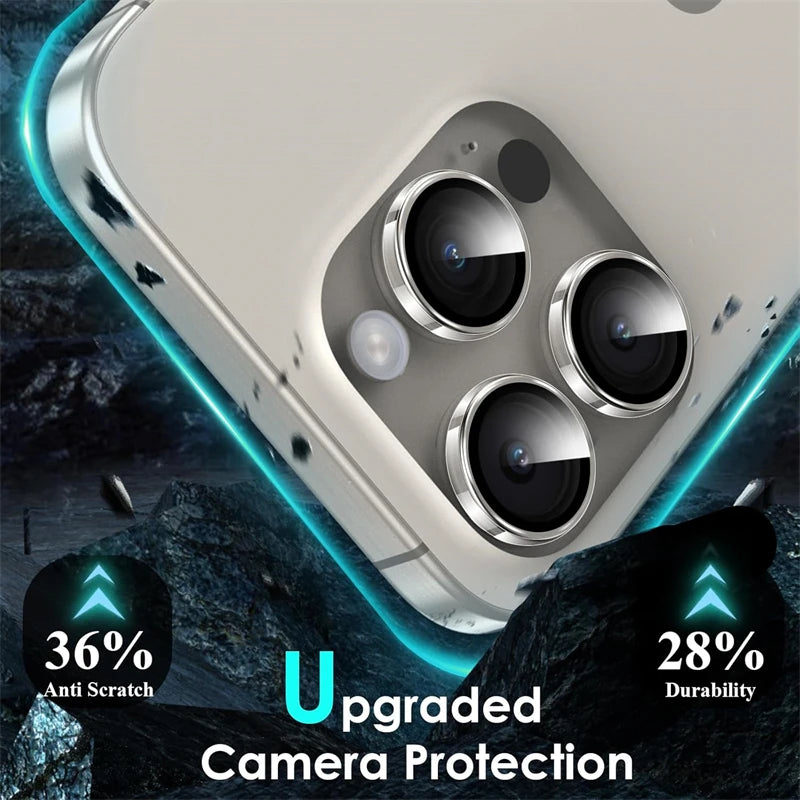 HD Clear Tempered Glass Camera Lens Protector for IPhone 16 15 14 13 11 Pro Max Plus 12 Mini 16Pro Ring Individual Lens Cover