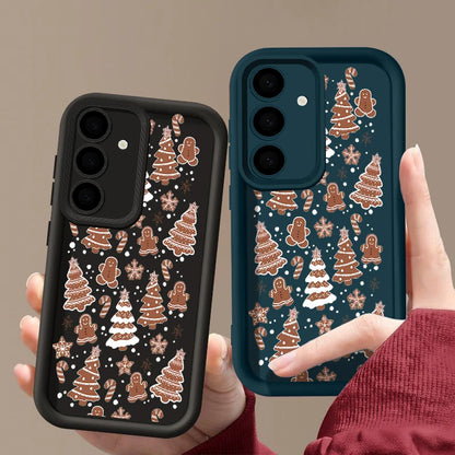 Merry Christmas Trees Case For Samsung Galaxy S25 Edge S24 S23 Ultra S22 Plus A17 A56 A36 A26 A16 A55 A15 A54 S24 S25 FE Cover