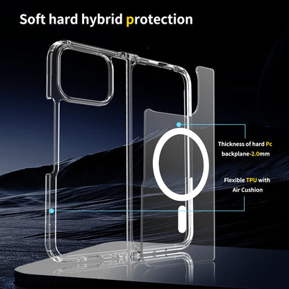 Pixel 10 Pro Fold Clear Phone Case, Compatible with MagSafe Drop Protection Protection Cover For Google Pixel 10 Pro Fold