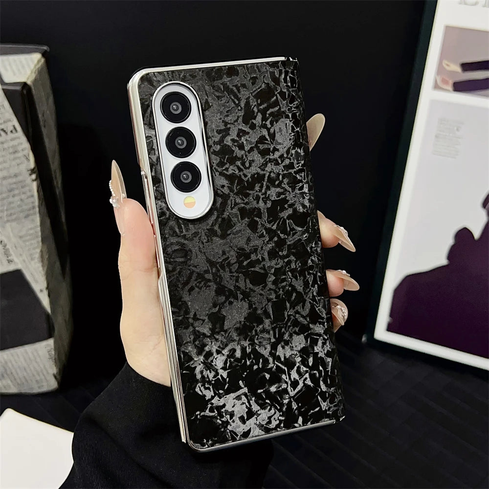 Artistic Marble Case For Samsung Galaxy Z Fold 7 Case For Samsung Galaxy Z Fold 3 4 5 6 Shockproof For Magsafe Hard Phone Cover