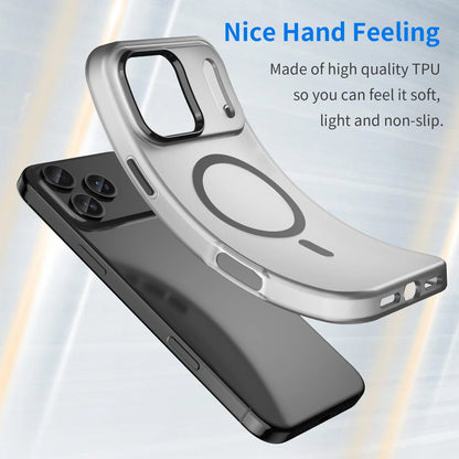 Shockproof Matte Transparent Case For Magsafe Case For iPhone 17 Pro Max 17 Air 17 Pro 17 Wireless Charge TPU Soft Cover Funda