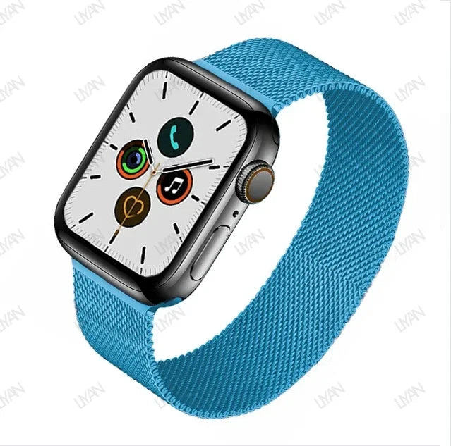 Milanese Loop for apple watch band 44mm 45mm 40mm 41mm 46-42mm pride bracelet iwatch series 9 8 7 6 SE 5 4 10 ultra 2 49mm strap
