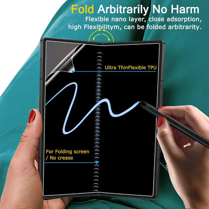 Flexible Hydrogel Film for Samsung Galaxy Z Fold 7 HD Clear Front Back Full Cover Screen Protectors for Samsung Galaxy Z Fold 7