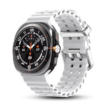 Original Strap for Samsung Galaxy watch Ultra 47mm accessories Marine Silicone Sport Bracelet Correa Galaxy watch 7 Ultra Band