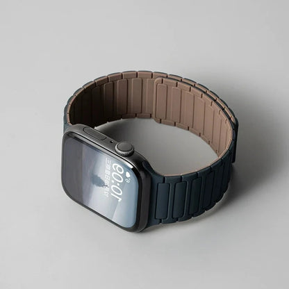 Silicone Strap for Apple Watch 46mm 42mm 49mm 45mm 41mm 44mm 40mm Magnetic Band for IWatch Ultra 2 Series 10 9 8 7 6 SE 5 4 3