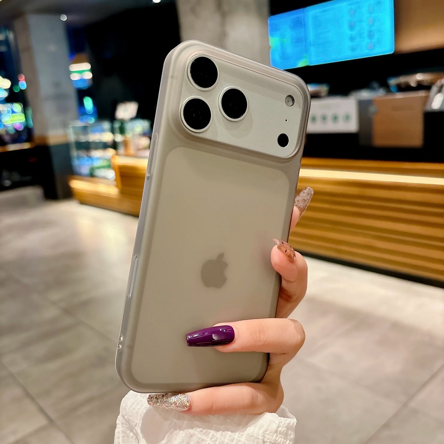 Ultra Thin Translucent Matte Shockproof Armor Phone Case For iPhone 17 17Pro 17Pro Max Frosted Protection PC Hard Cover Funda