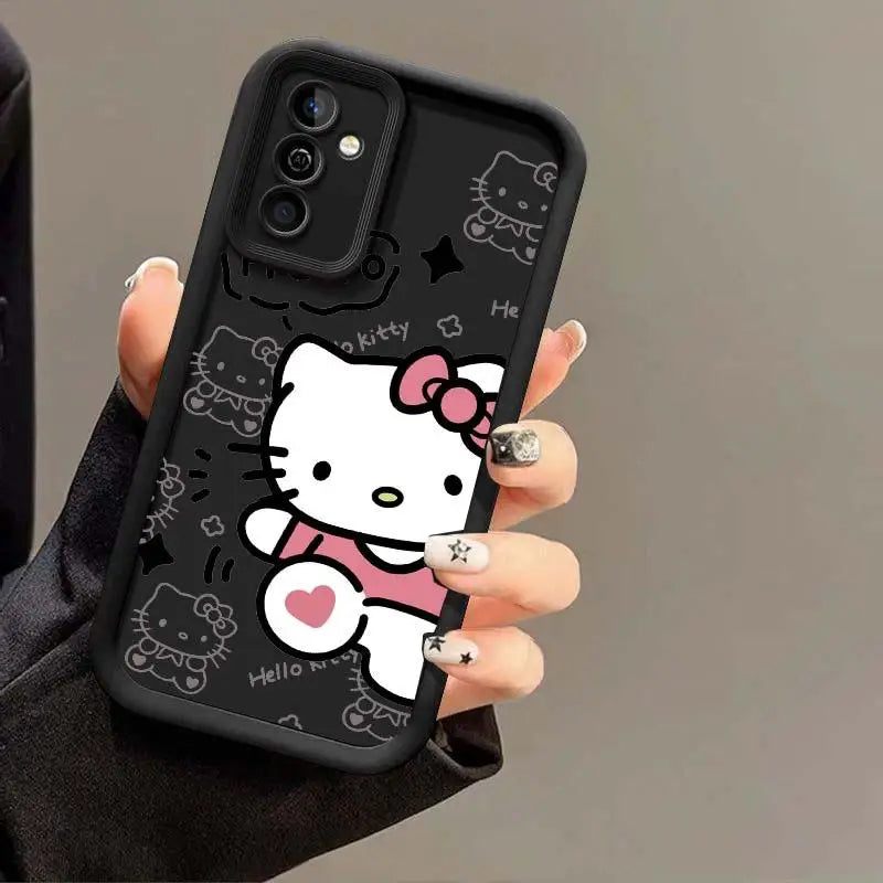 Sanrio Hello Kitty Cute Case for Samsung Galaxy A54 5G A55 A34 A35 A14 A15 A16 A25 A23 A24 A26 A71 A52 A36 A73 A32 Lovely Cover