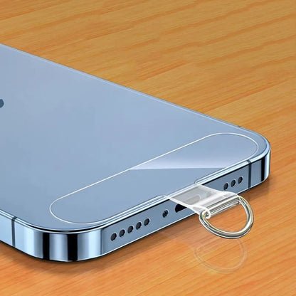 Universal transparent Tpu mobile phone anti loss hanging rope card gasket detachable mobile phone suspension strap patch tie pad