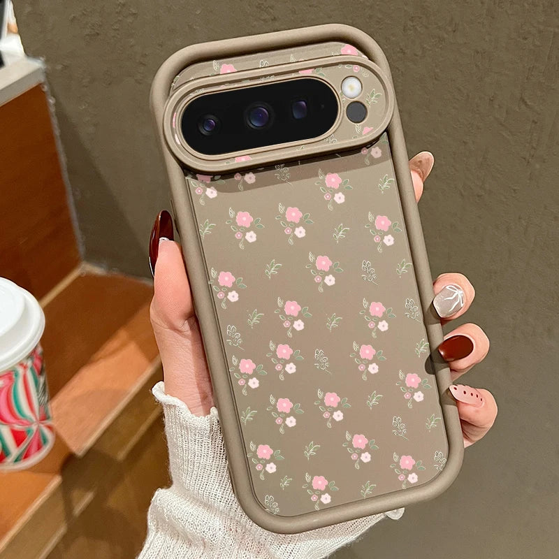 Romantic Flowers TPU Case For Google Pixel 9A 8A 10 8 Pro 10 9 Pro XL 7A Candy Color Silicone Phone Cover For Pixel 7 8 9 Pro