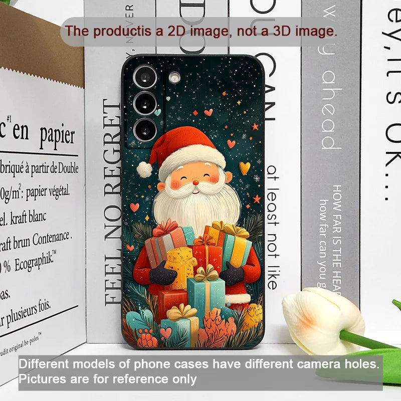 Merry Christmas Tree Santa Claus Pattern Phone Case for Google Pixel 9A 8A 7A 6A 7 PRO 8 9 Pro XL 5G Shockproof Soft Back Covers