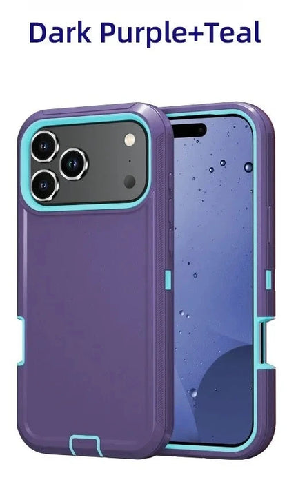 Premium Military Grade Heavy Armor Phone Case for IPhone 17 Air 16 15 14 Plus 13 12 ProMax Pro Shockproof Hard Protective Cover