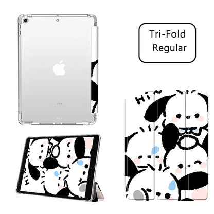 Pochacco Ipad Case for 10th Generations 10.9in Pro 11in Cartoon Case Air 4 5 Mini6 8.3in Tablet Case 9th 10.2in Protective Cases