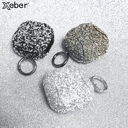 For Samsung Galaxy Buds 3 Live 2 Pro Case Luxury Bling Glitter Diamond Rhinestones For Galaxy Buds3Pro Buds2 Soft Earphone Cover