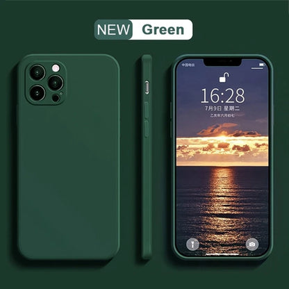 Full Protection case Dark Purple For iPhone 16 Liquid Silicone Phone Case 11 12 13 14 15 Pro Max Mini X XS XR 7 8 14 15 16 Plus
