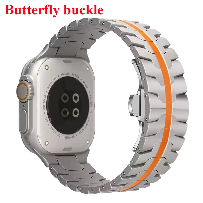 Stainless Steel Strap For Apple Watch Series 10 9 8 7 46mm 45mm SE 6 42mm 44mm Metal Bracelet Band For iWatch Ultra Ultra2 49mm