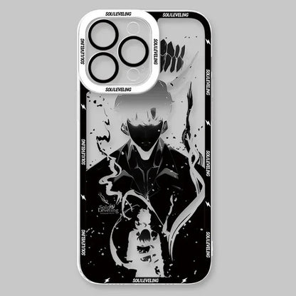 Case For iPhone 15 16 Pro Max 14 Plus 13 12 11 Pro XR XS X 8 7 SE 2020 Anime S-Solo Levelings Shockproof Clear Silicone Cover