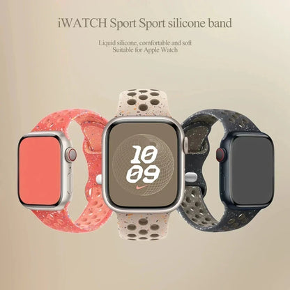 Strap For Apple Watch Band 46mm 44mm 49mm 45mm 40mm 41mm 38 42mm correa Breathable bracelet iwatch series 10 8 SE 7 6 5 9 Ultra