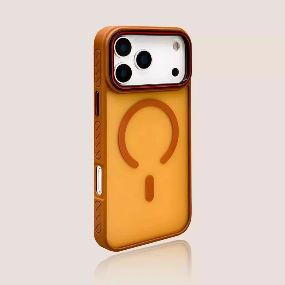 Business Anti-skid Bumper Magsafe Case for iPhone 17 14 15 16 13 Pro Max PC TPU Armor Cover for iPhone 17 Air 15 16 14 Plus