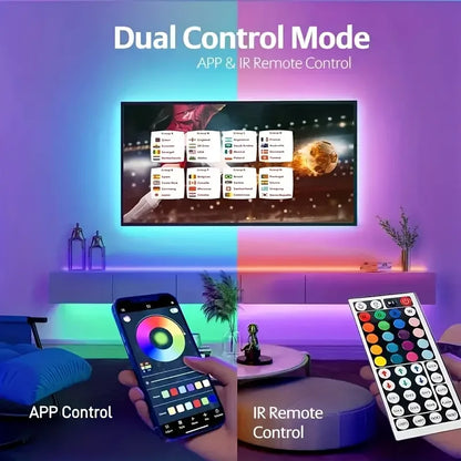 Led Strip Lights 44Keys APP  Music Sync Remote Control USB 5V 1M-40M RGB Flexible Tape for Room Decoration TV Backlight Diode